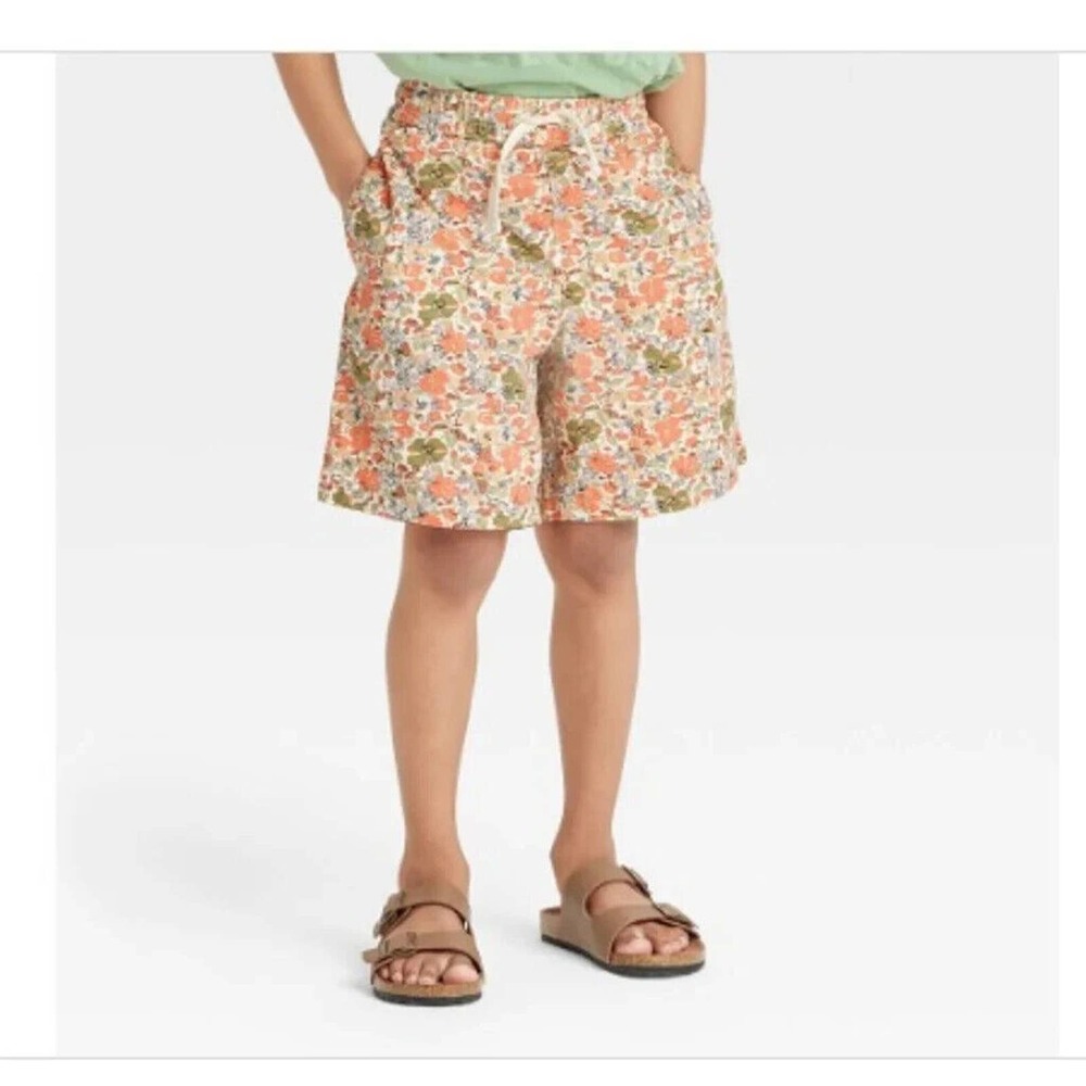 Cat & Jack Boys' Floral Soft Knit Shorts - Multicolor Size M NWT